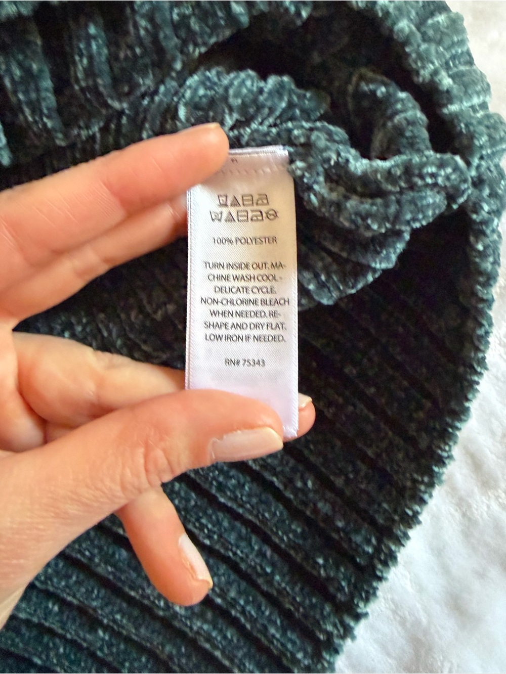 Cynthia Rowley Teal Ribbed Turtleneck Sweater - Picture 5 of 6